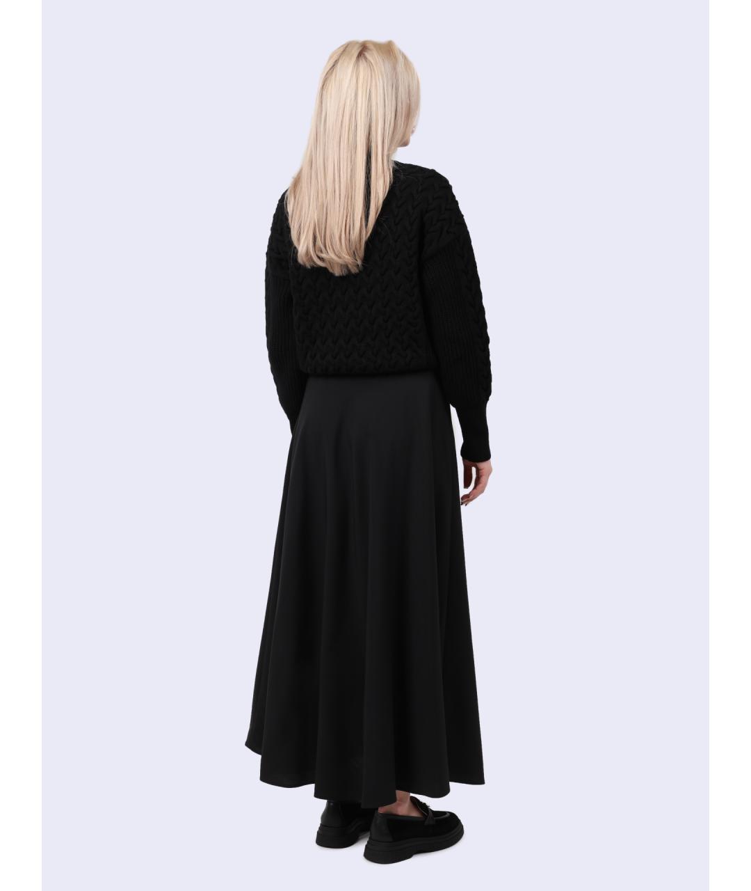 HERNO Черная юбка макси, фото 5