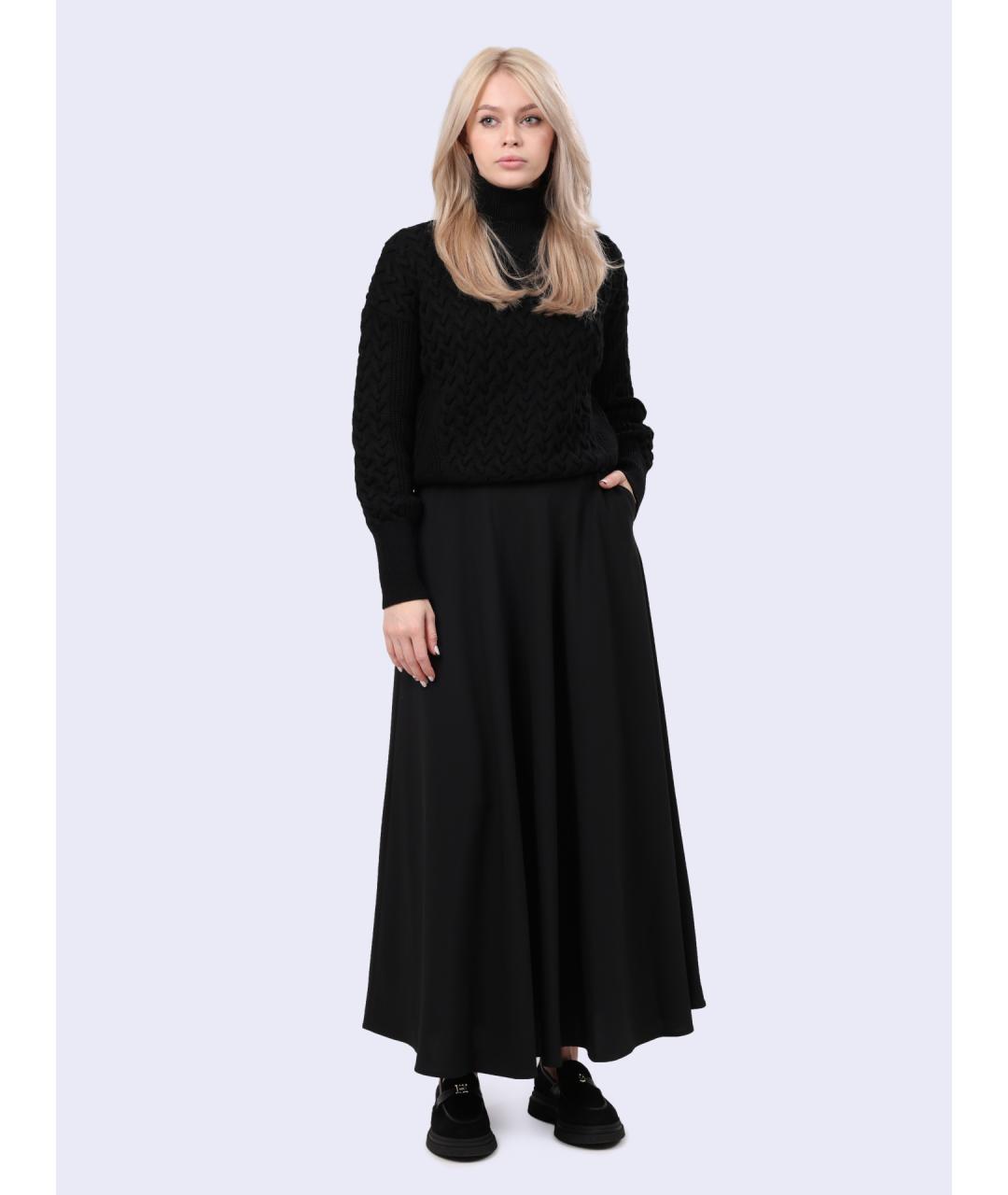 HERNO Черная юбка макси, фото 2