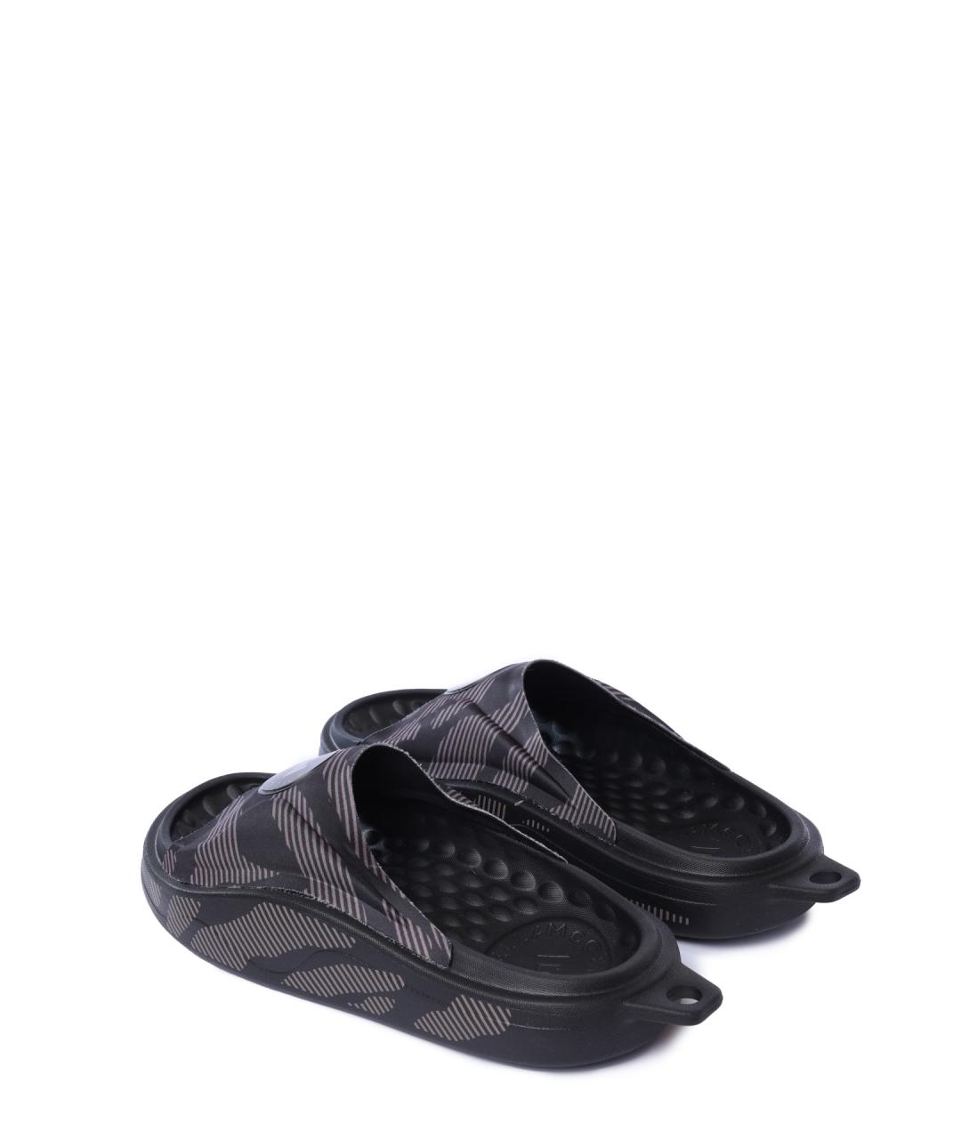 ADIDAS BY STELLA MCCARTNEY Черные резиновые шлепанцы, фото 3