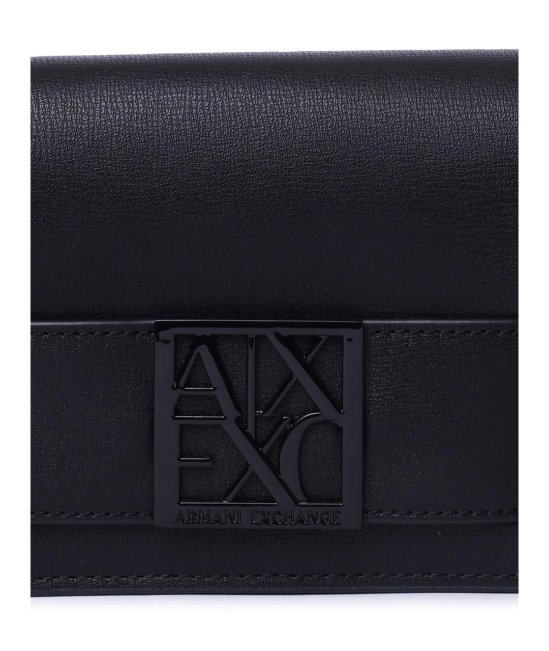 ARMANI EXCHANGE Черный кошелек из искусственной кожи, фото 3