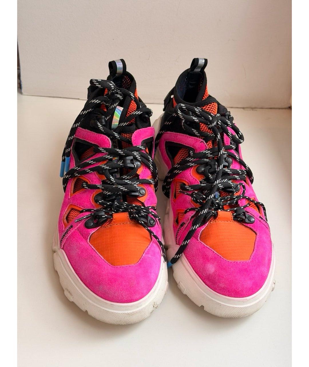 MCQ ALEXANDER MCQUEEN Розовые замшевые кроссовки, фото 2