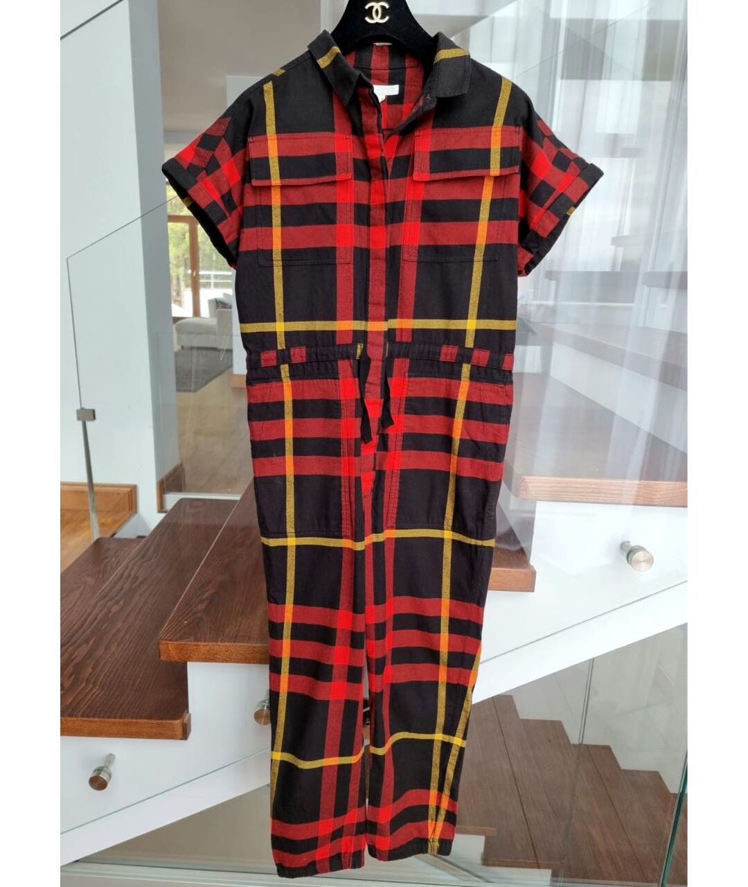 BURBERRY Красный комбинезон, фото 9