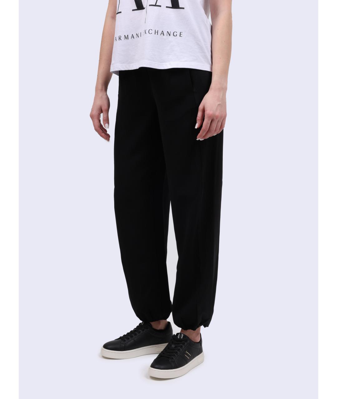 ARMANI EXCHANGE Черные прямые брюки, фото 3