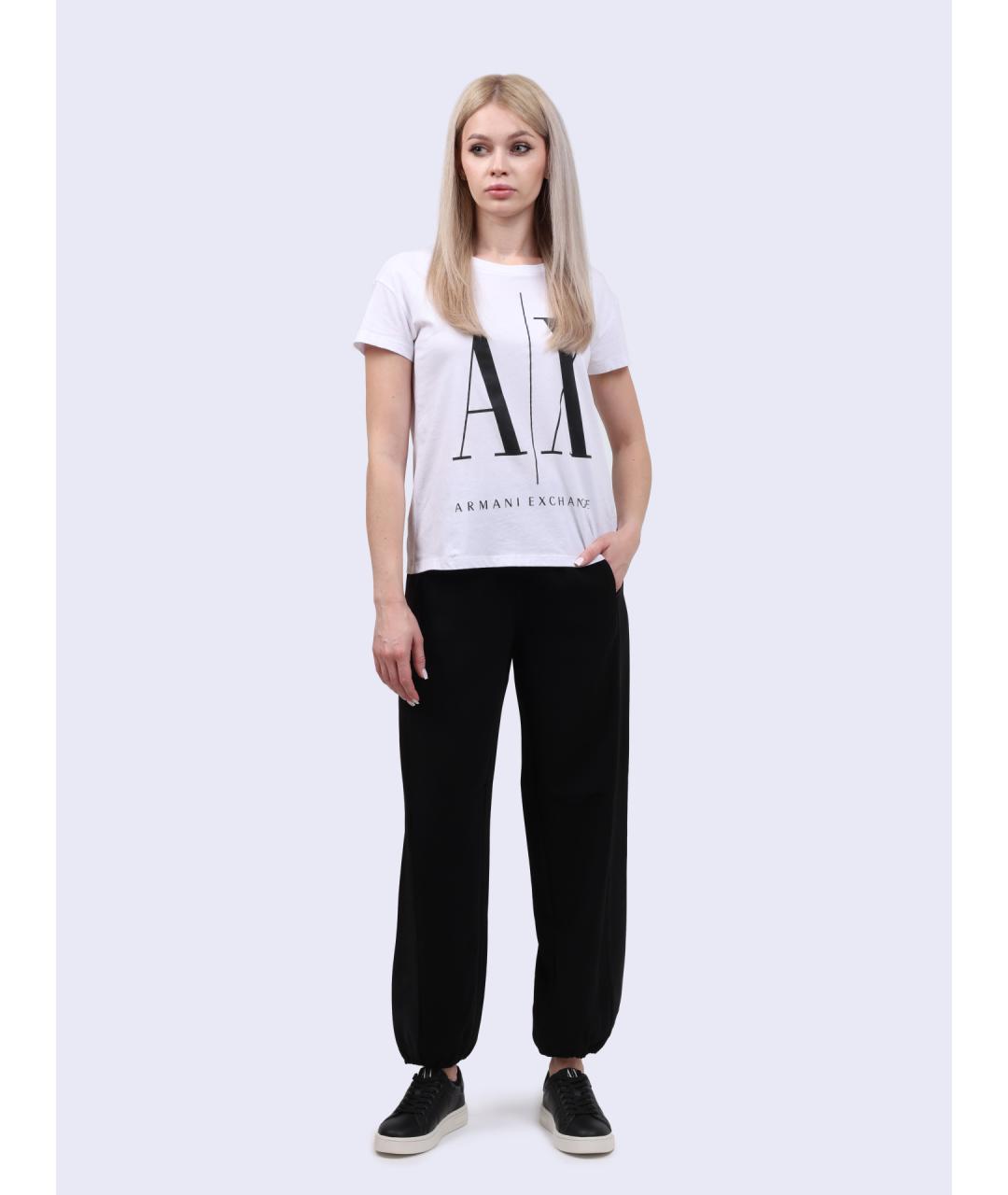 ARMANI EXCHANGE Черные прямые брюки, фото 2