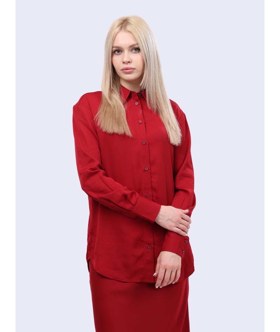 CALVIN KLEIN Красная хлопковая рубашка, фото 2