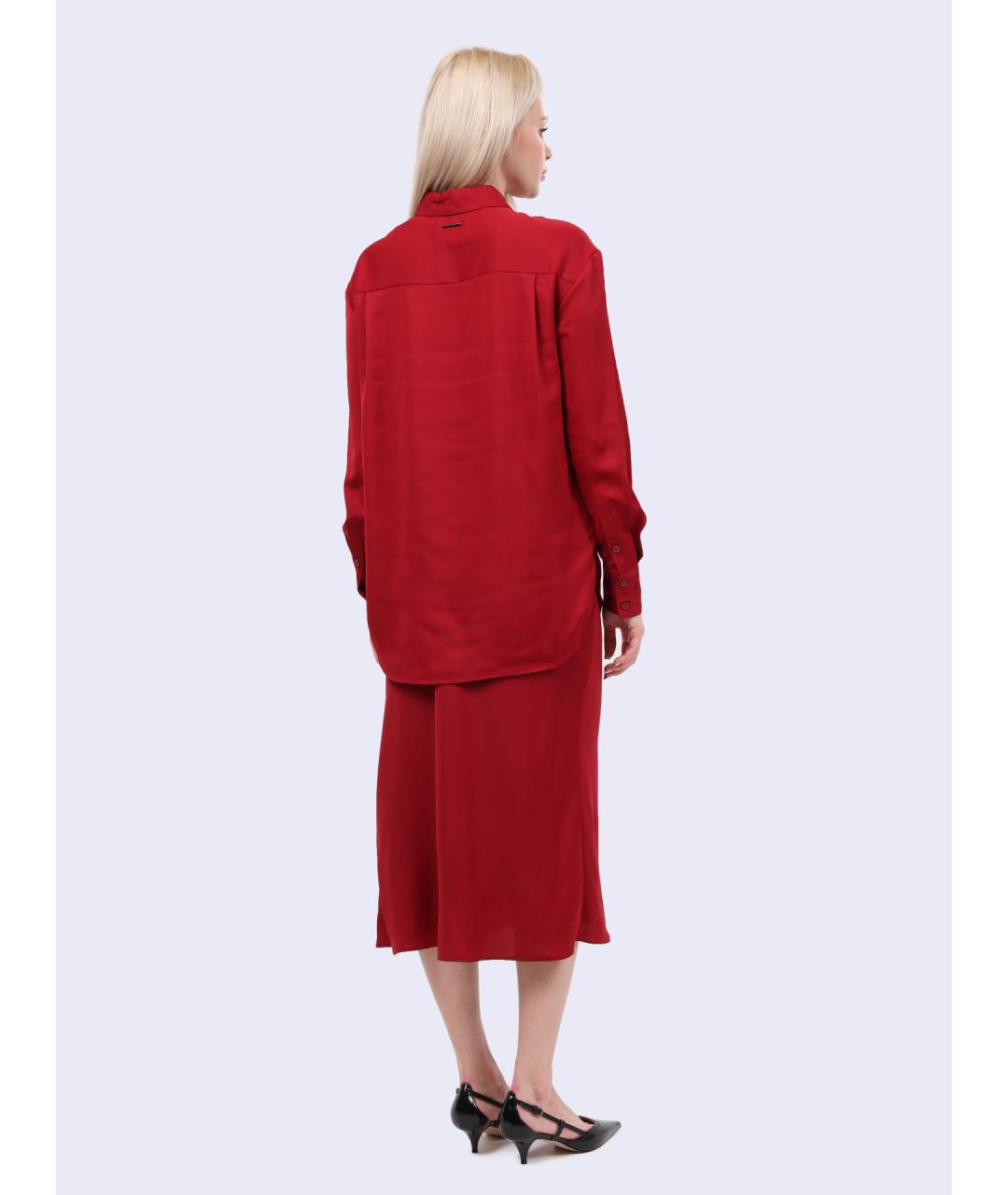 CALVIN KLEIN Красная хлопковая рубашка, фото 5