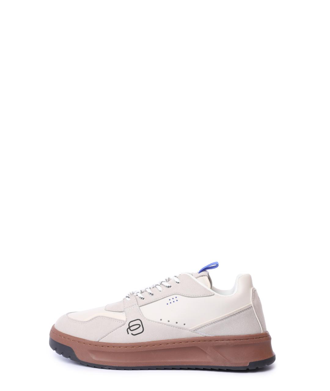 PIQUADRO Бежевые низкие кроссовки / кеды, фото 6