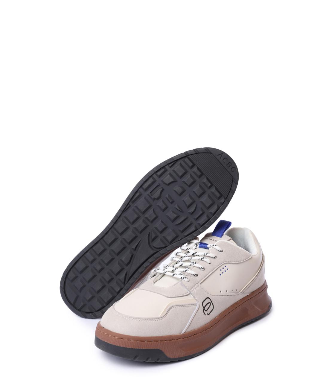 PIQUADRO Бежевые низкие кроссовки / кеды, фото 4