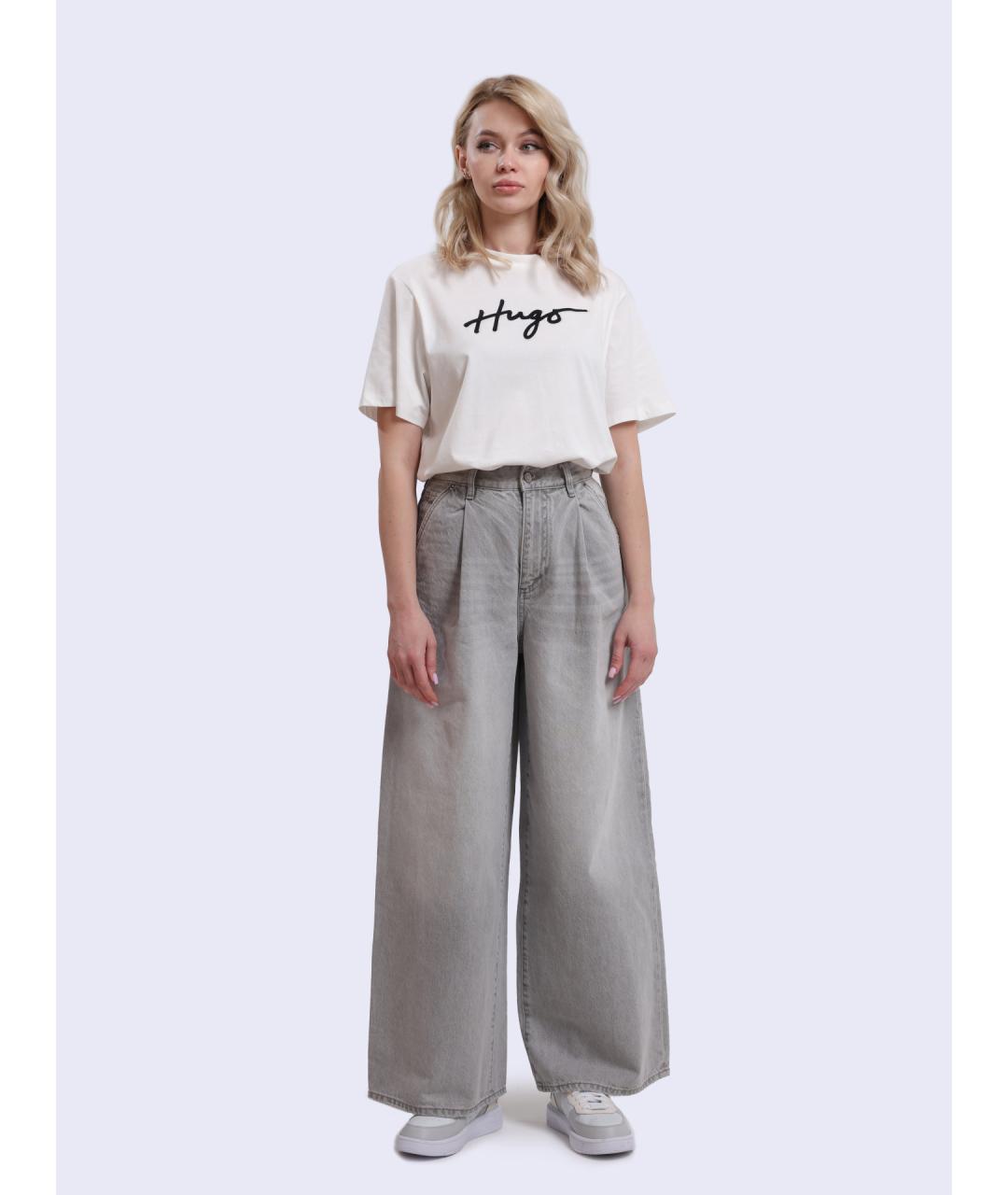 ARMANI EXCHANGE Серые хлопковые прямые джинсы, фото 6