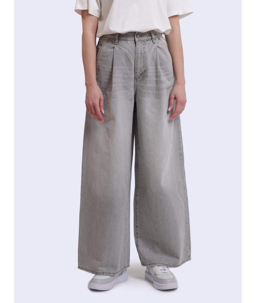 ARMANI EXCHANGE Серые хлопковые прямые джинсы, фото 2