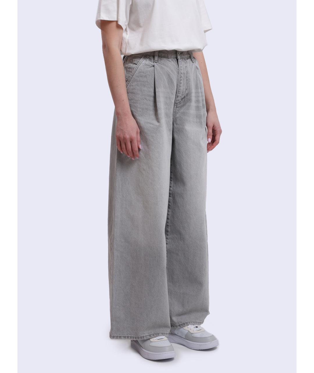 ARMANI EXCHANGE Серые хлопковые прямые джинсы, фото 3