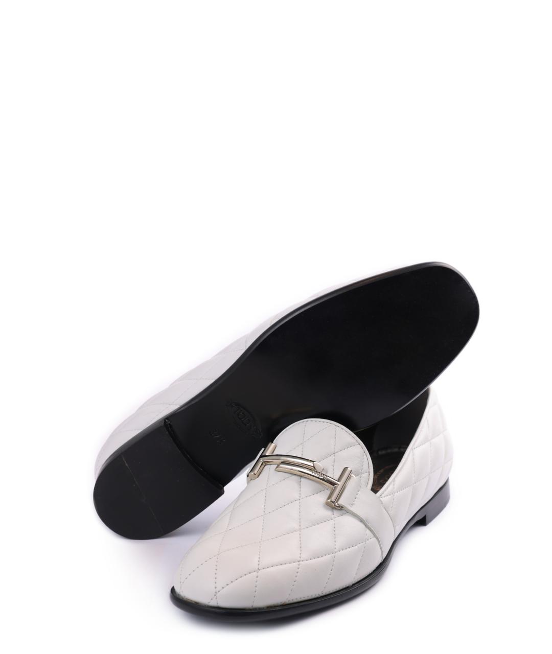 TOD'S Белые лоферы, фото 4