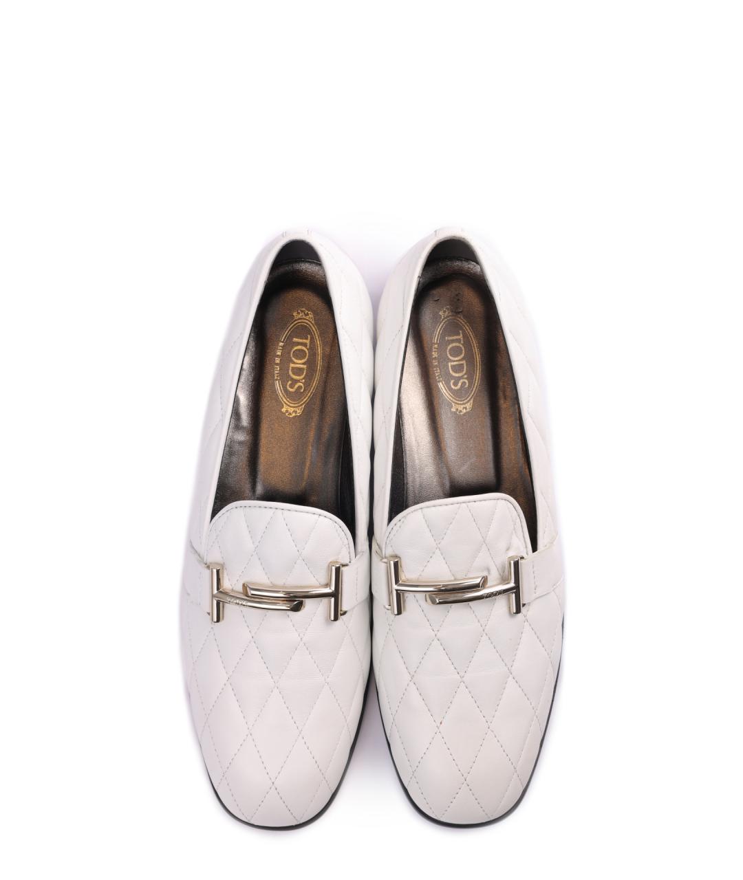 TOD'S Белые лоферы, фото 5