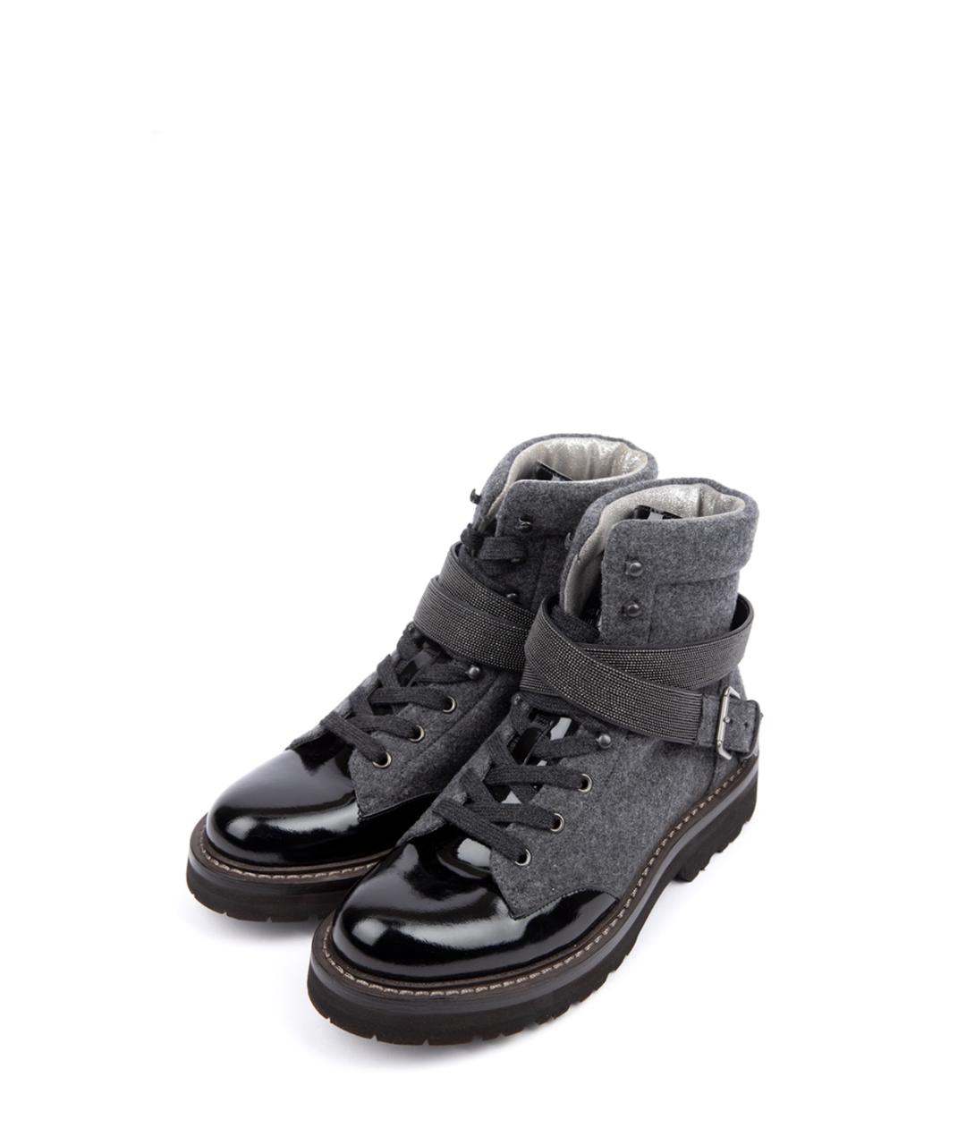 BRUNELLO CUCINELLI Серые ботинки, фото 2