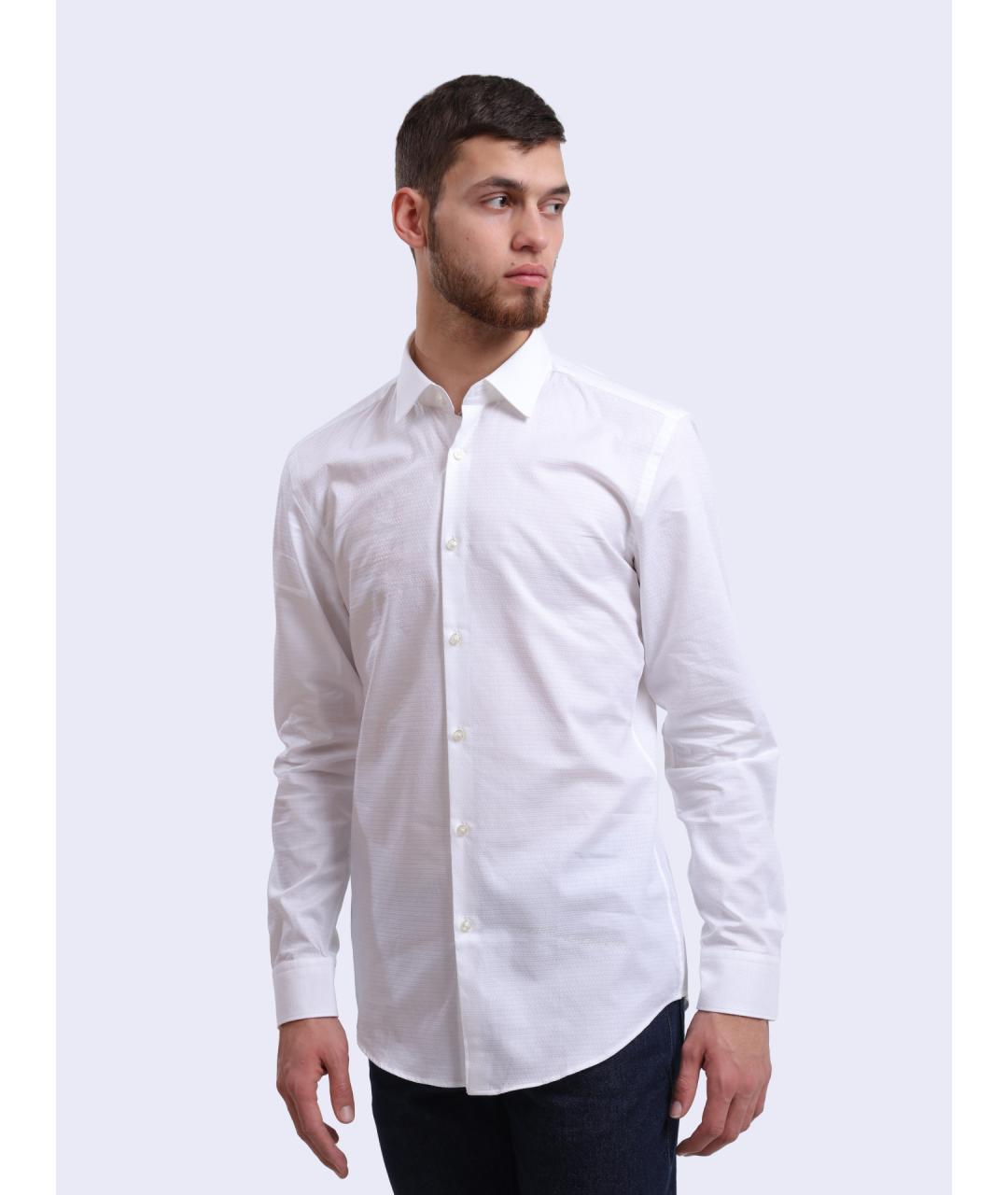 HUGO Белая классическая рубашка, фото 3