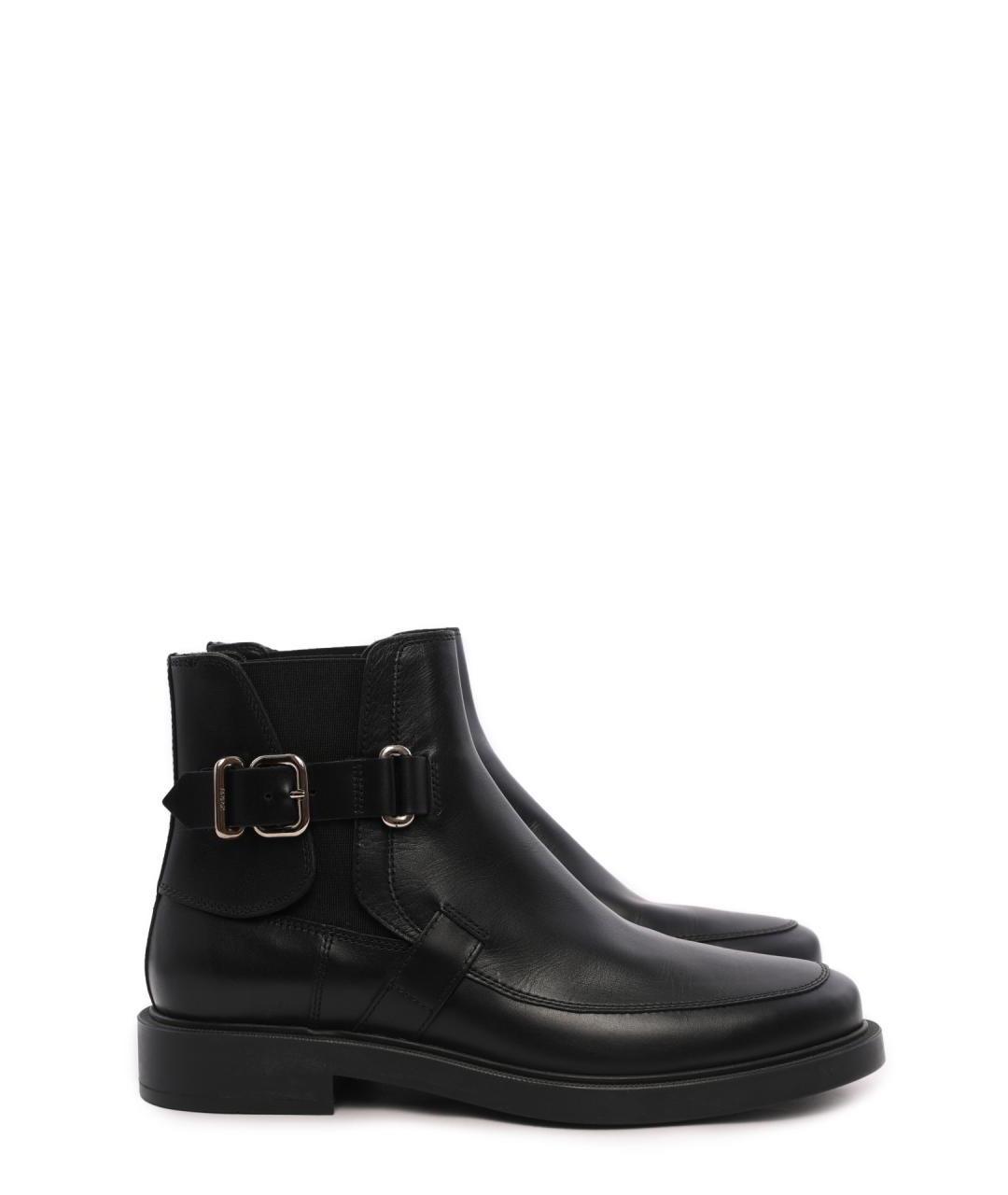 TOD'S Черные кожаные ботинки, фото 6