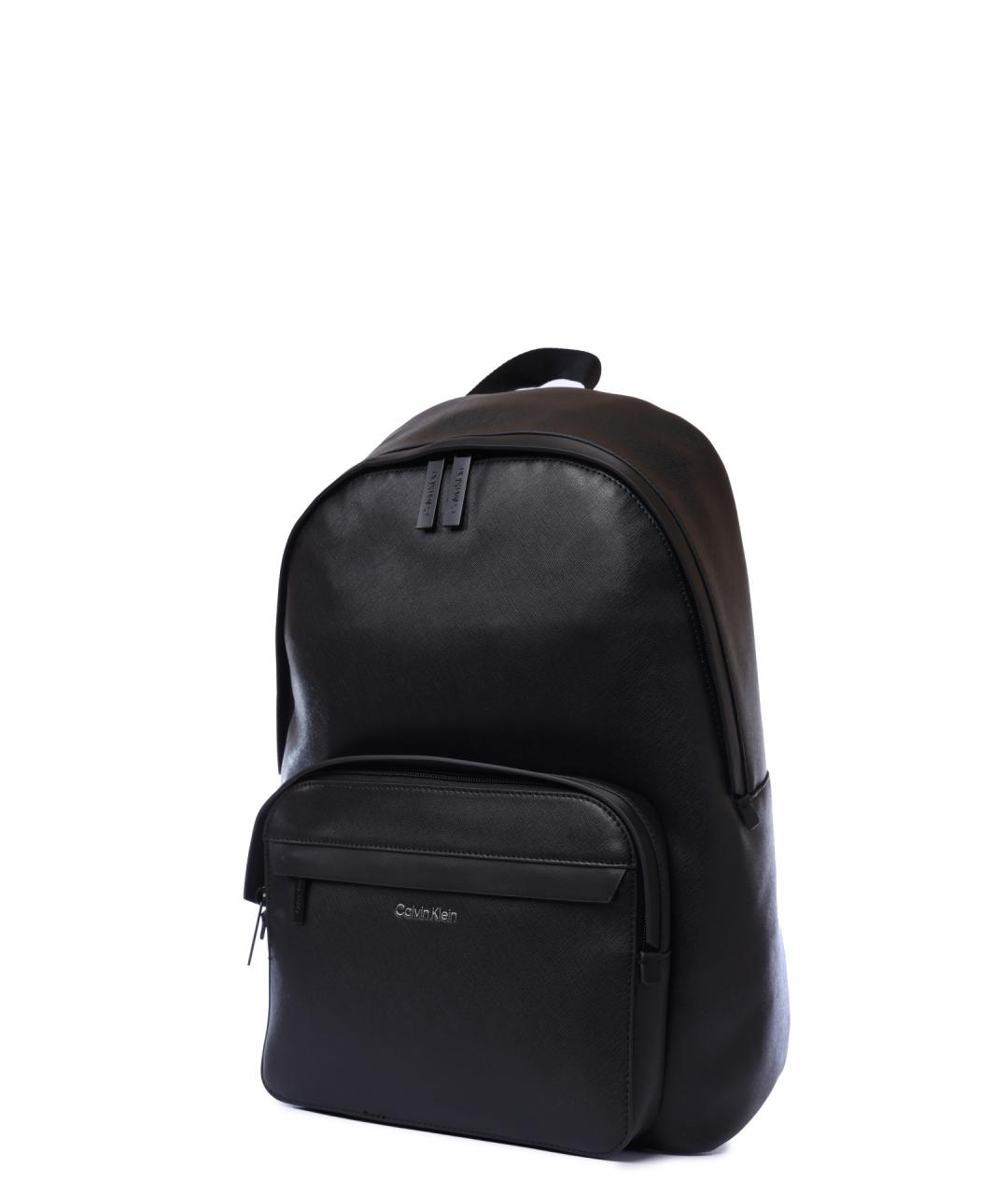 CALVIN KLEIN Черный рюкзак из искусственной кожи, фото 2