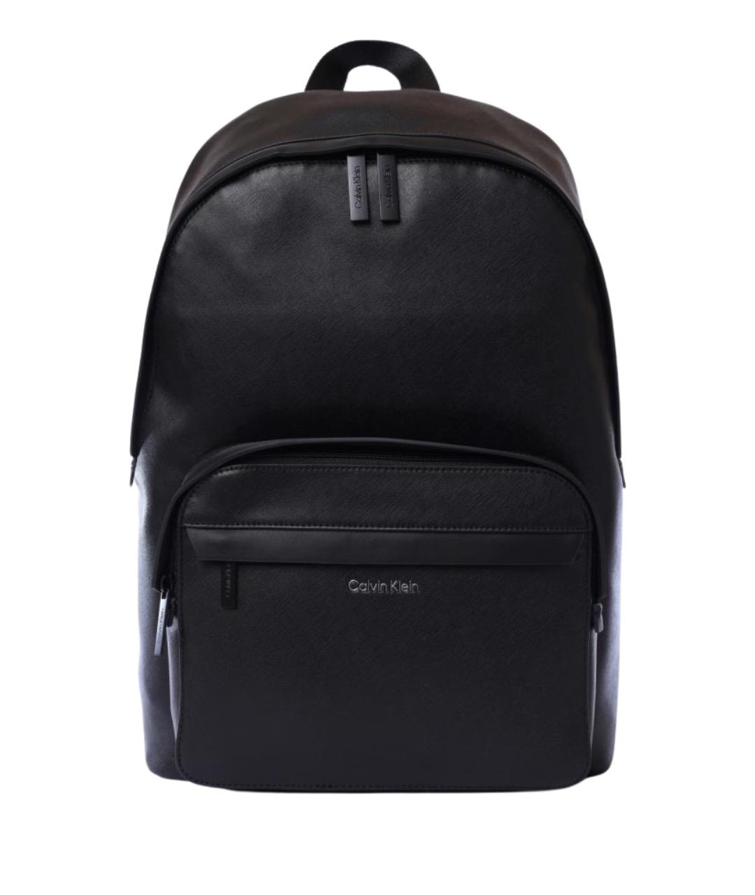 CALVIN KLEIN Черный рюкзак из искусственной кожи, фото 1