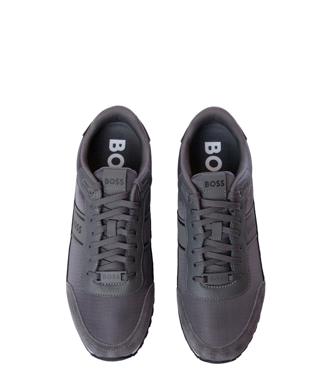 HUGO BOSS Серые высокие кроссовки / кеды, фото 3