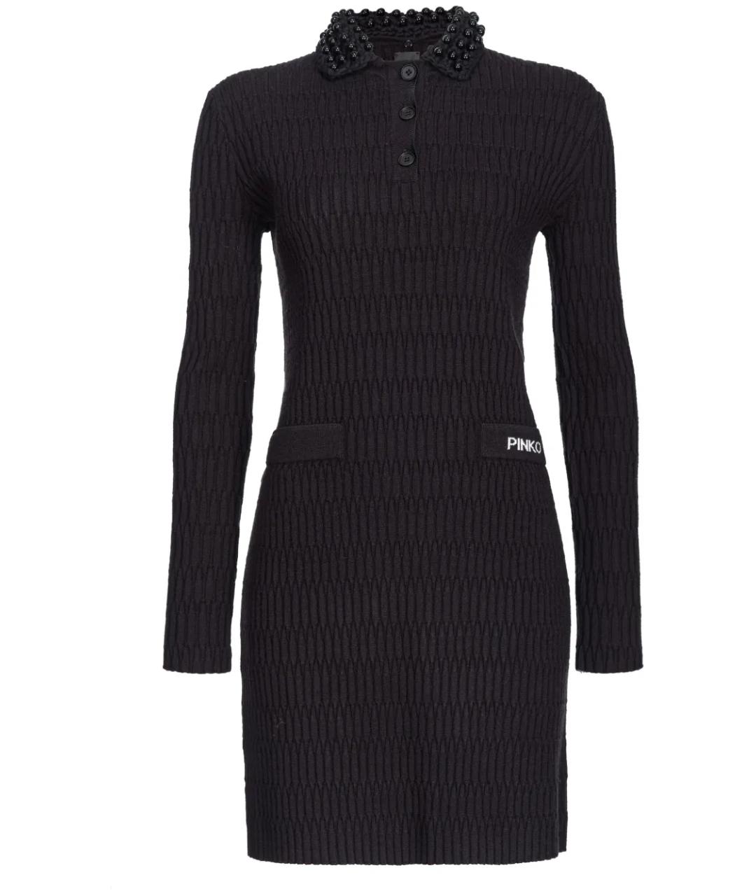 PINKO Черное повседневное платье, фото 1