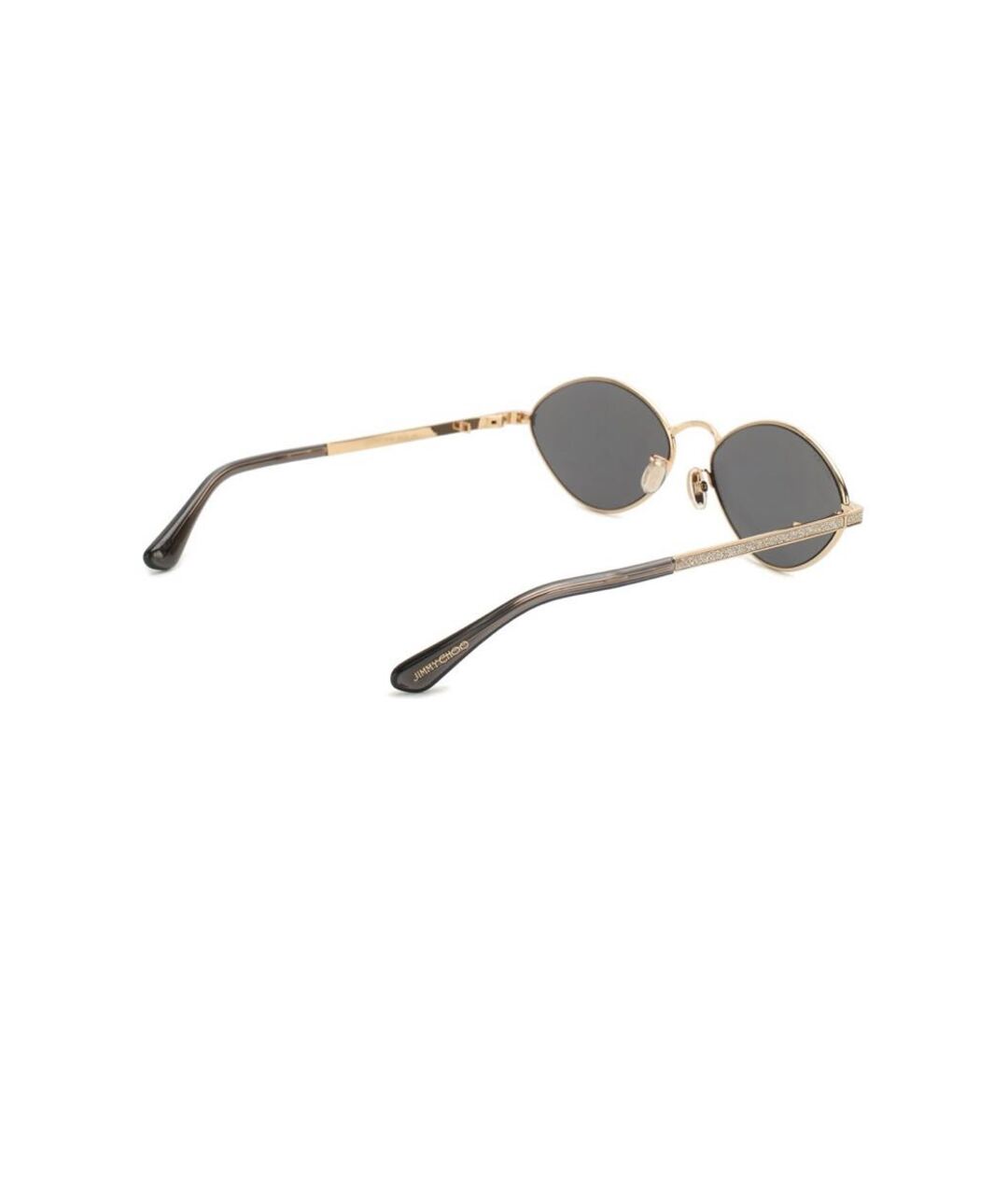 JIMMY CHOO Черные металлические солнцезащитные очки, фото 2