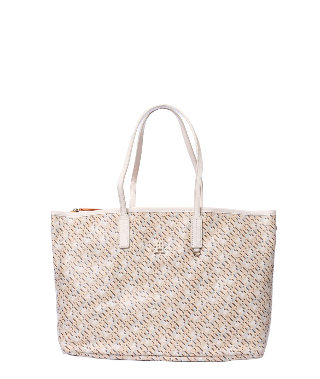 TOMMY HILFIGER Бежевая сумка тоут, фото 3