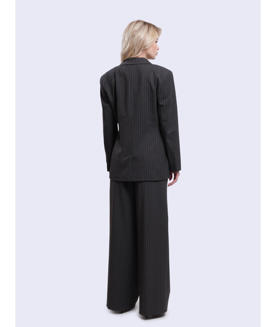 HUGO Серый полиэстеровый жакет/пиджак, фото 5