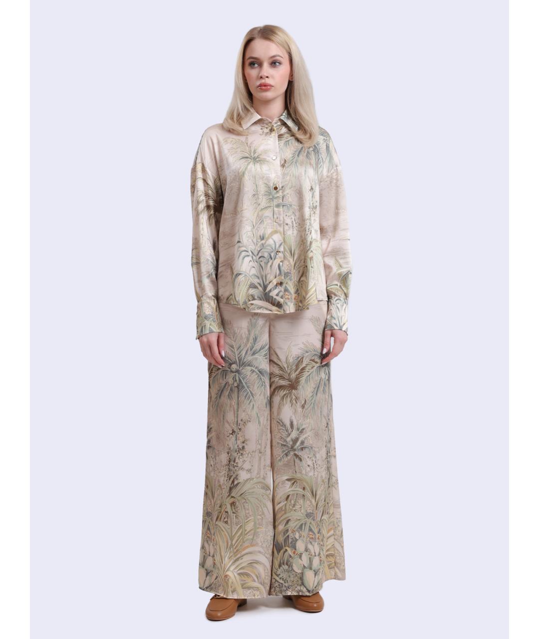 LIU JO Бежевая полиэстеровая рубашка, фото 2