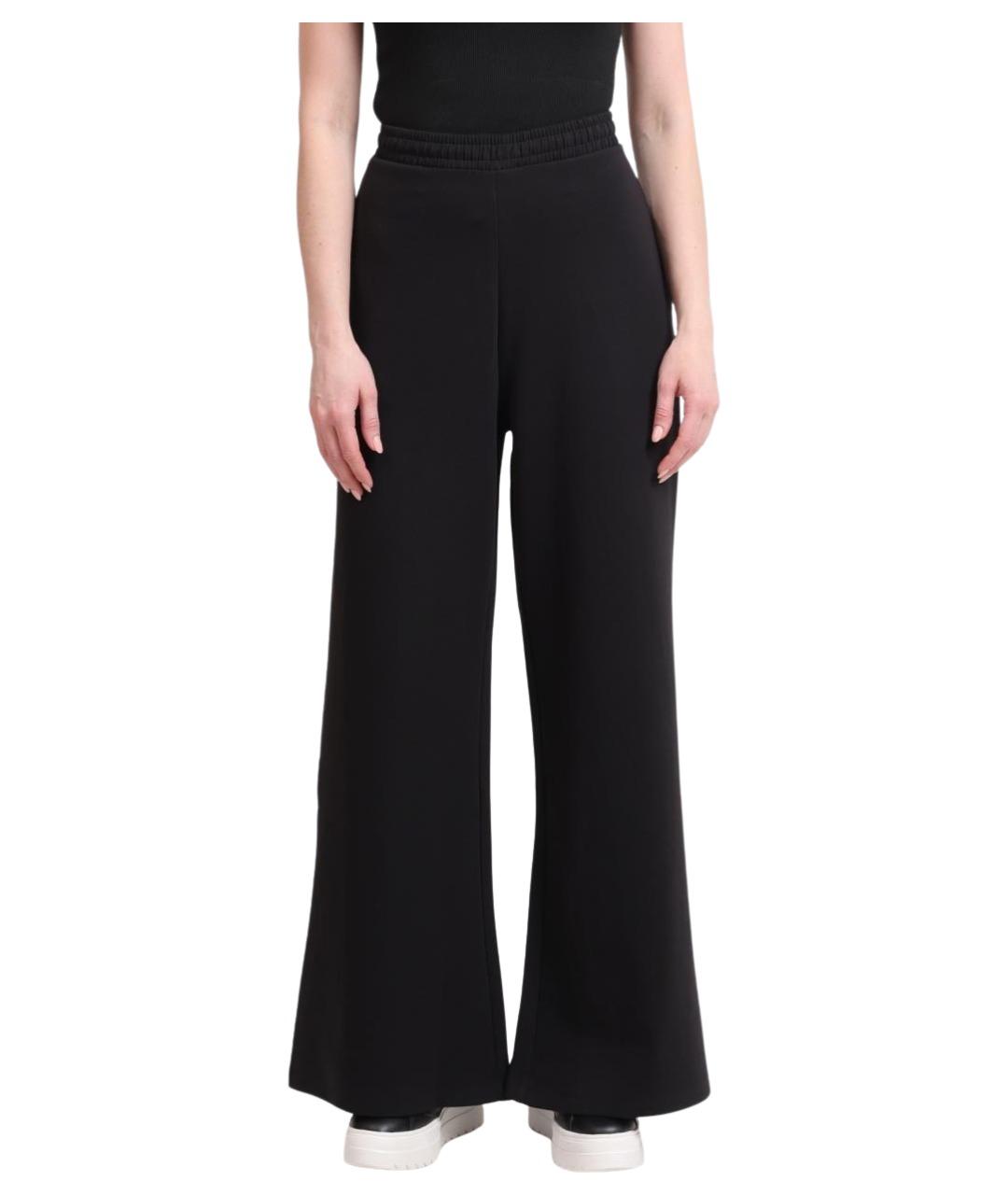 HUGO Черные хлопковые прямые брюки, фото 1