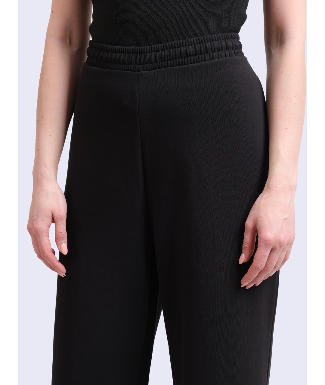 HUGO Черные хлопковые прямые брюки, фото 4