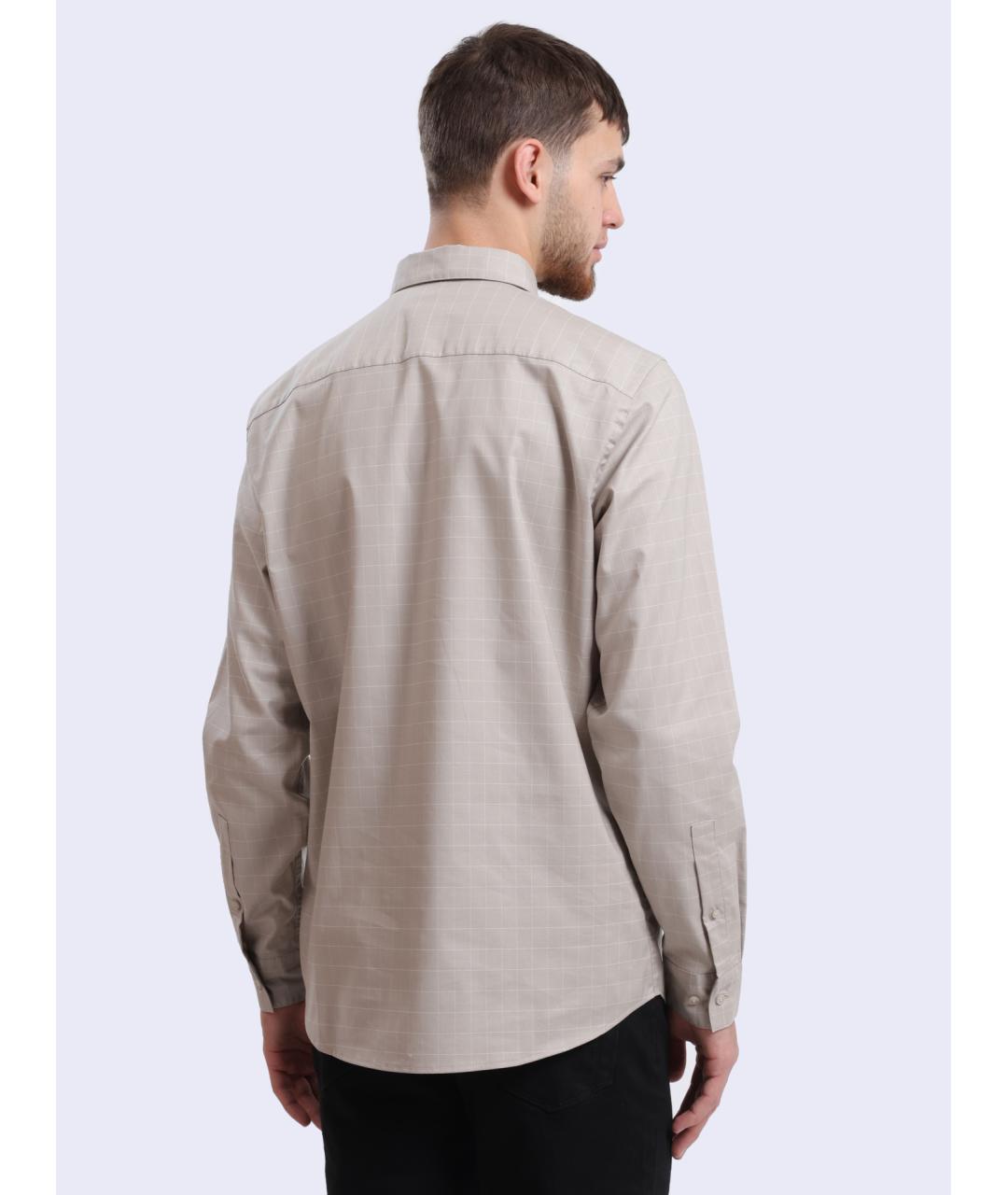 CALVIN KLEIN Бежевая кэжуал рубашка, фото 5