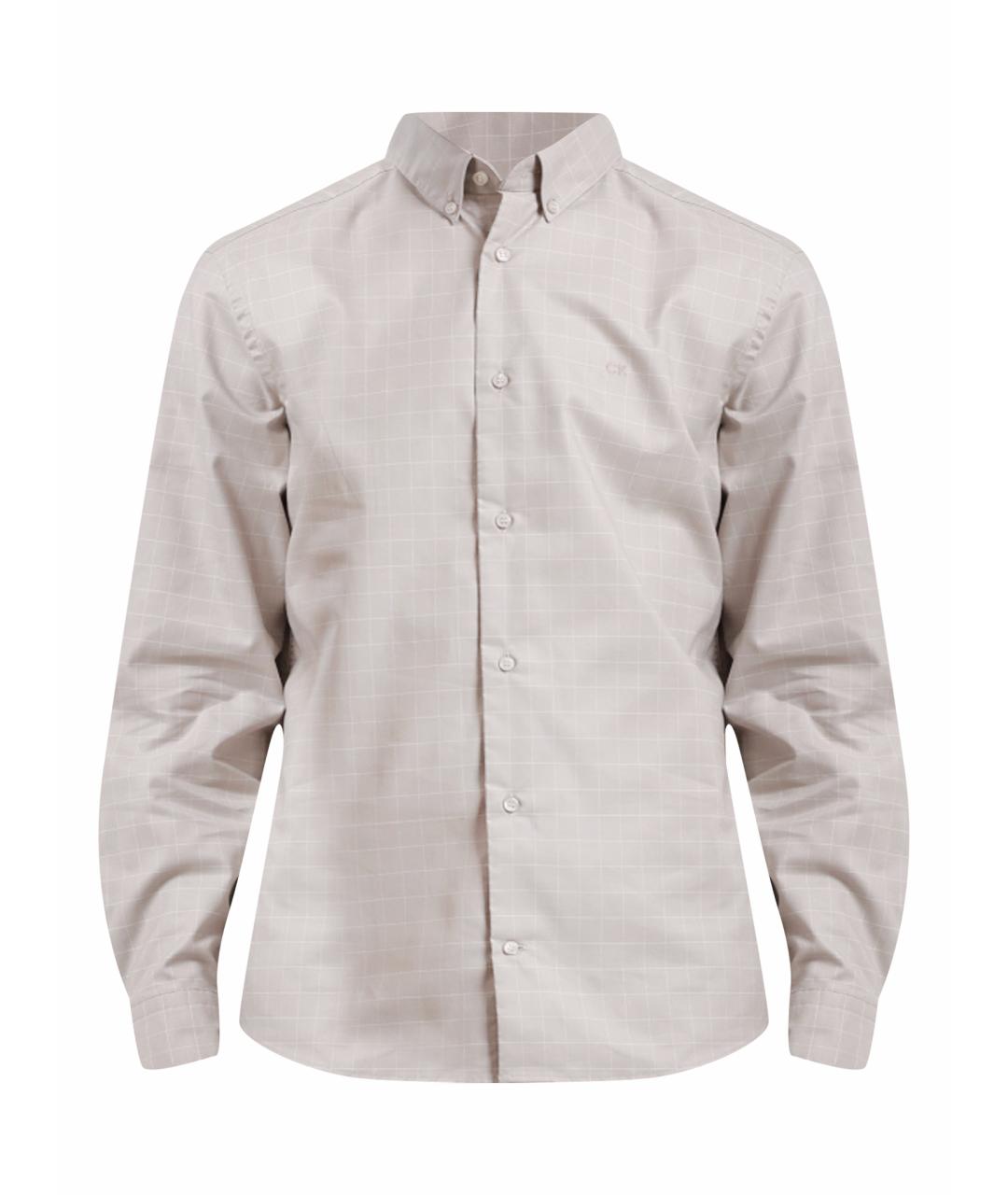 CALVIN KLEIN Бежевая кэжуал рубашка, фото 1