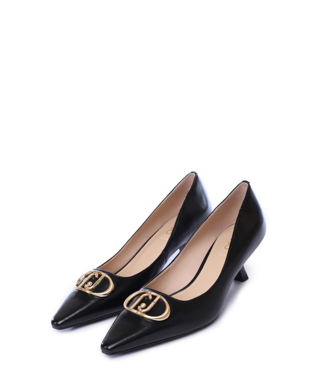 LIU JO Черные кожаные туфли, фото 2
