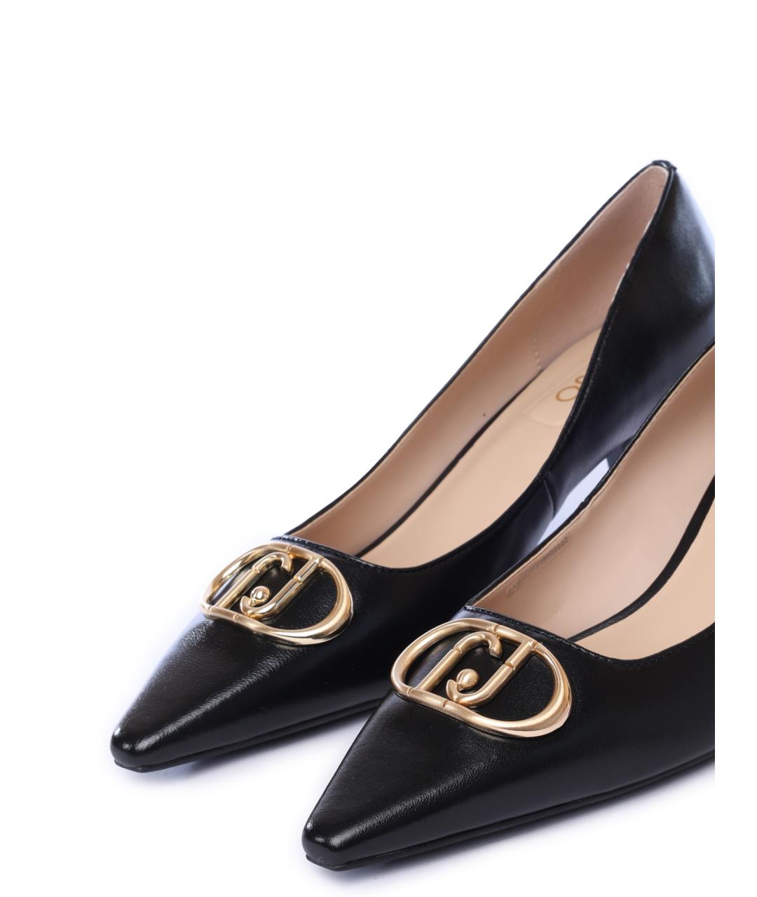LIU JO Черные кожаные туфли, фото 5