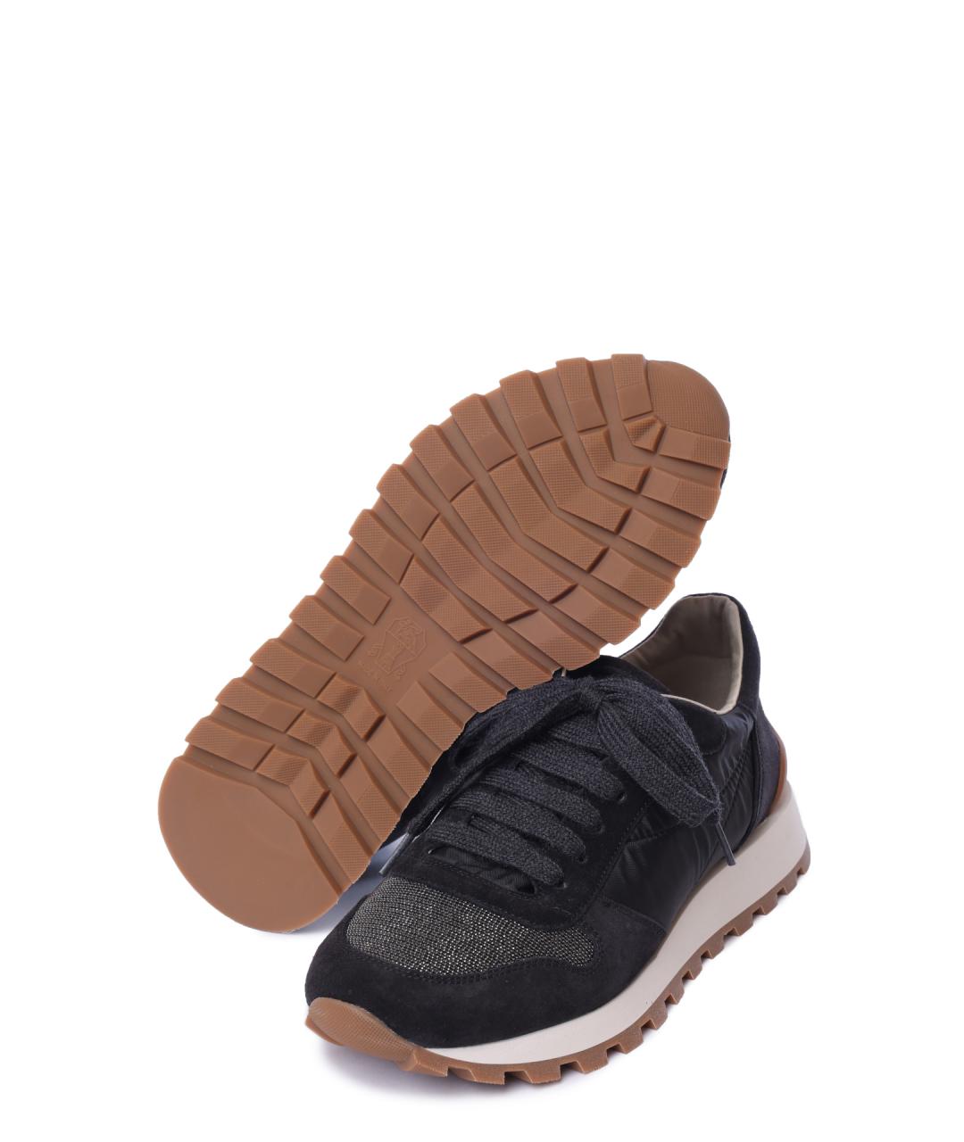 BRUNELLO CUCINELLI Мульти текстильные кроссовки, фото 4