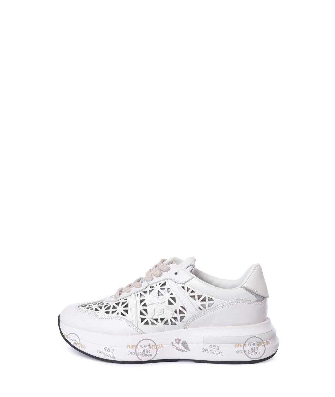 PREMIATA Белые кожаные кроссовки, фото 2