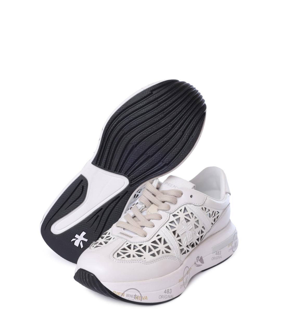 PREMIATA Белые кожаные кроссовки, фото 4