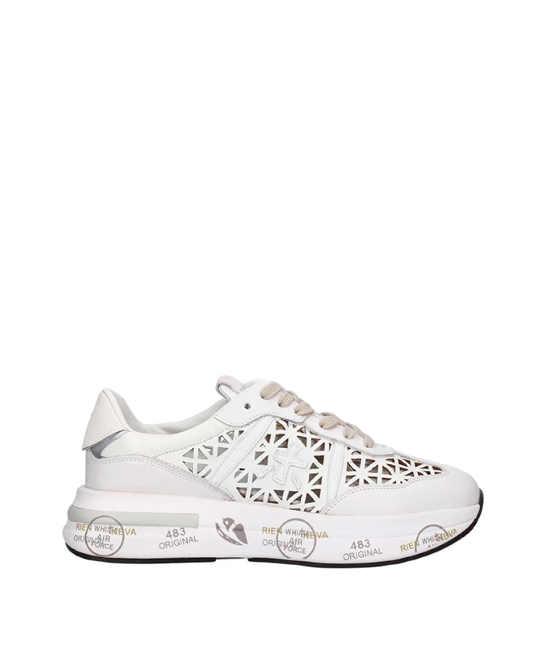 PREMIATA Белые кожаные кроссовки, фото 1