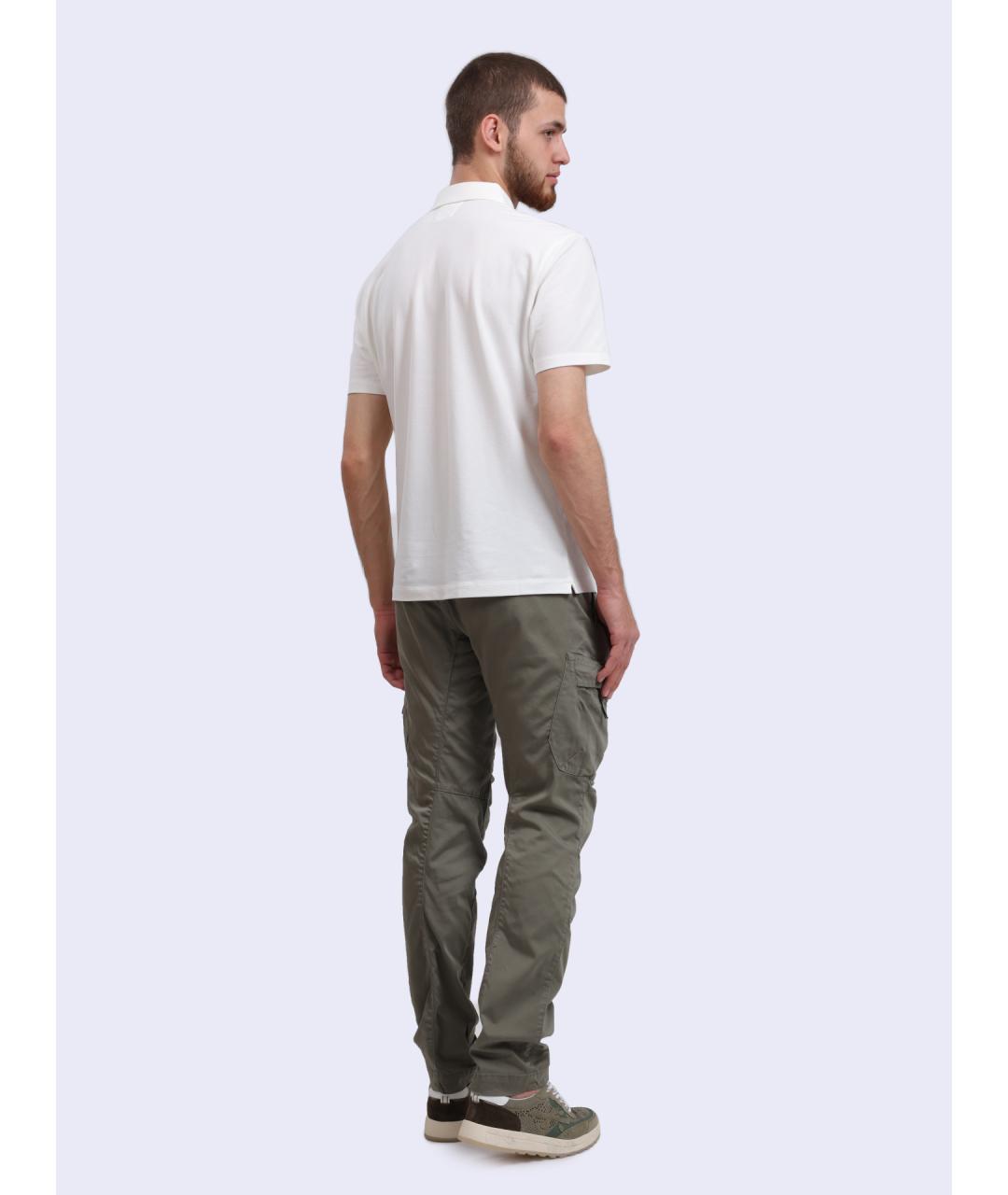 CP COMPANY Белое хлопковое поло с коротким рукавом, фото 5