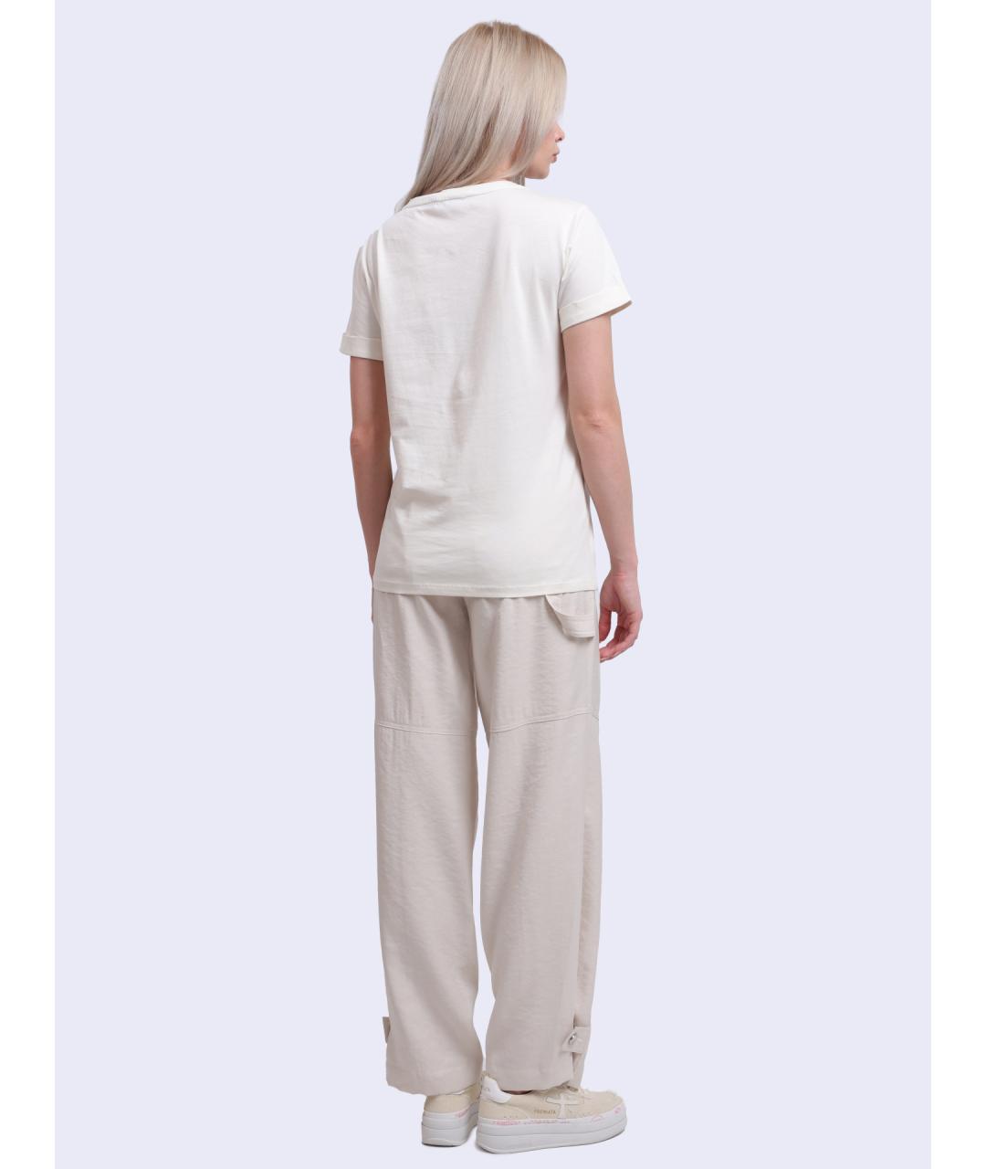 LIU JO Белая хлопковая футболка, фото 4