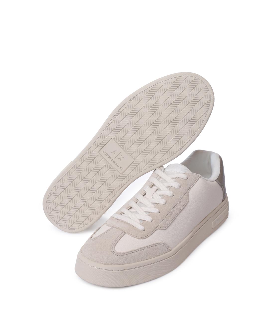 ARMANI EXCHANGE Белые низкие кроссовки / кеды, фото 4