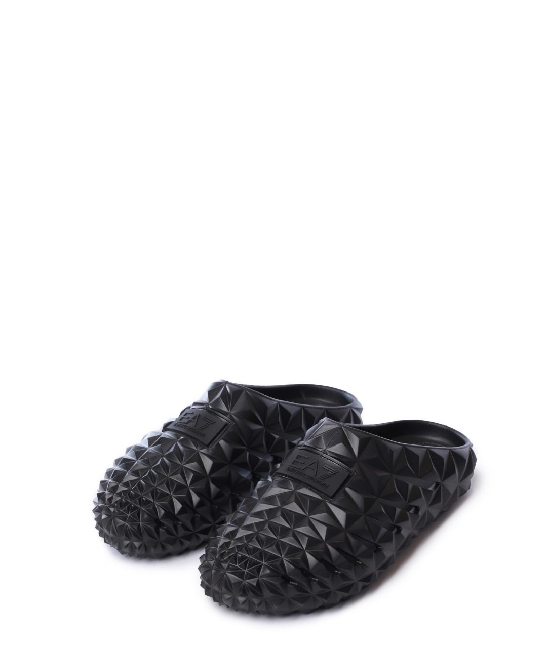 EA7 Черные шлепанцы, фото 2