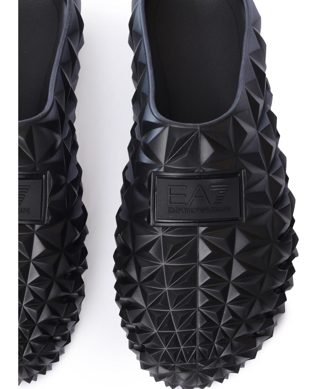 EA7 Черные шлепанцы, фото 5