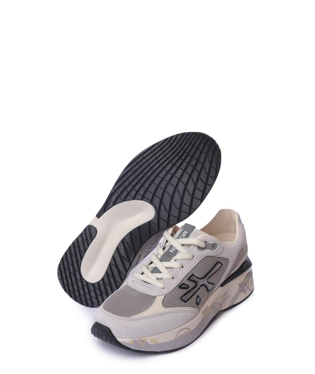 PREMIATA Серые низкие кроссовки / кеды, фото 4