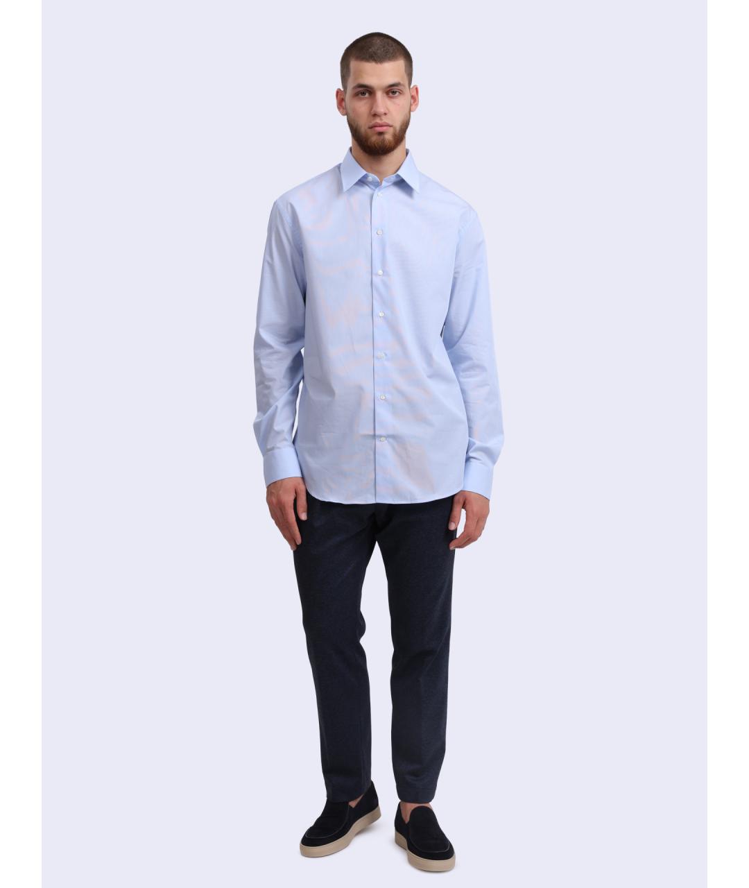EMPORIO ARMANI Голубая классическая рубашка, фото 2