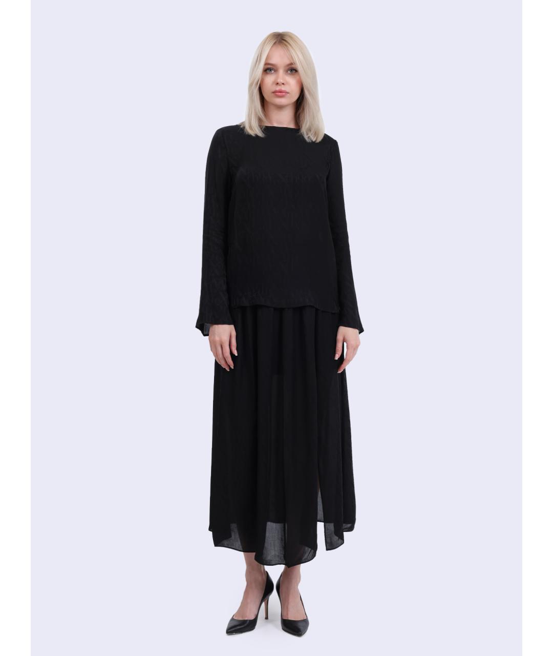 ARMANI EXCHANGE Черная вискозная блузы, фото 2