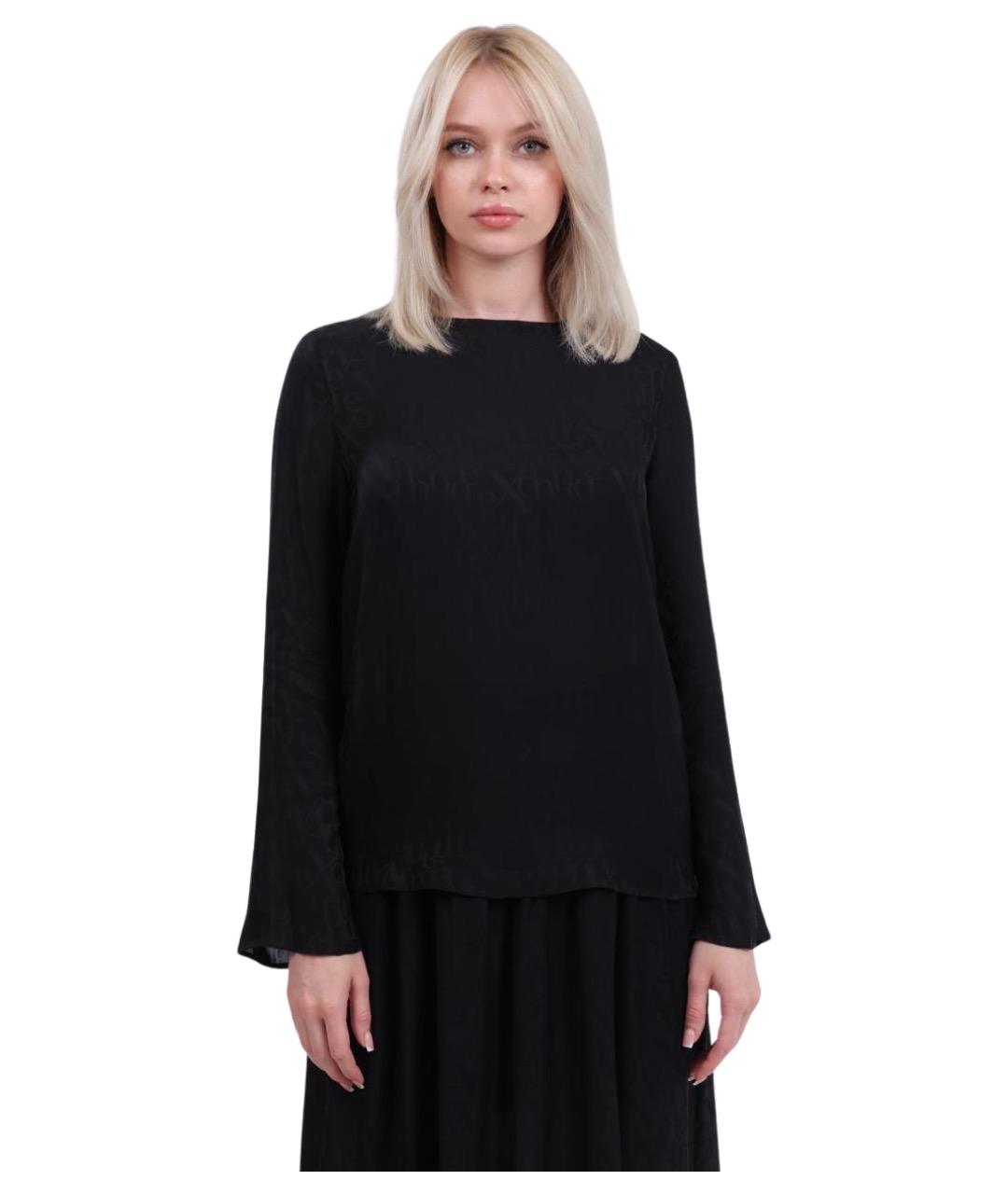ARMANI EXCHANGE Черная вискозная блузы, фото 1