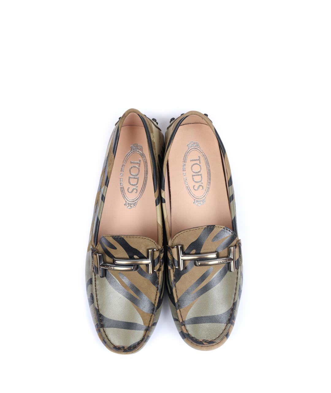 TOD'S Мульти кожаные лоферы, фото 4