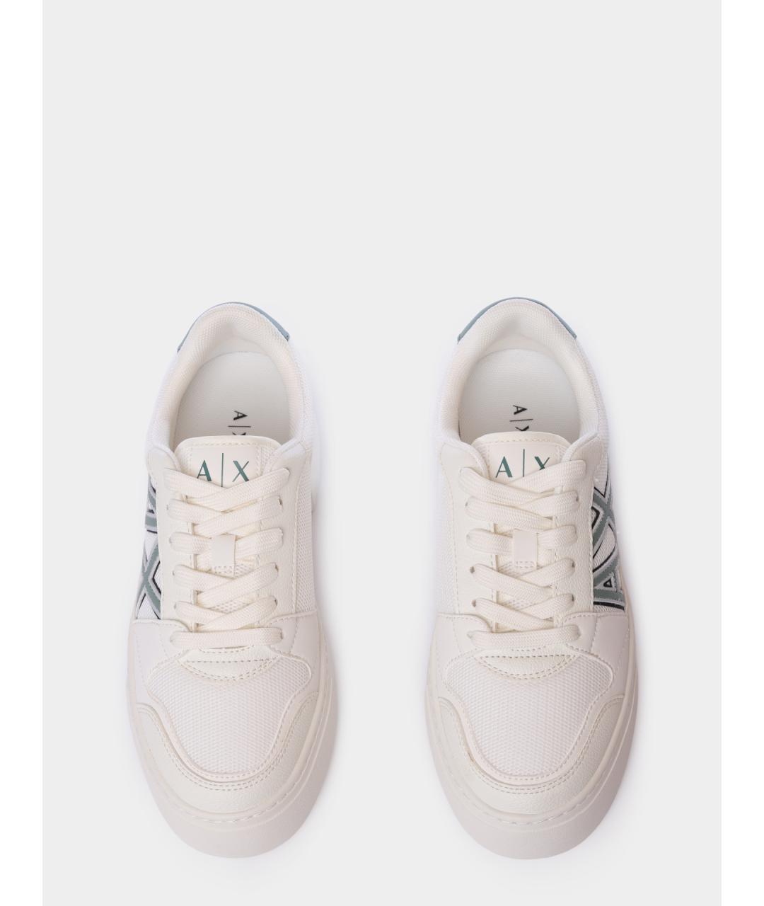 ARMANI EXCHANGE Белые текстильные кеды, фото 3