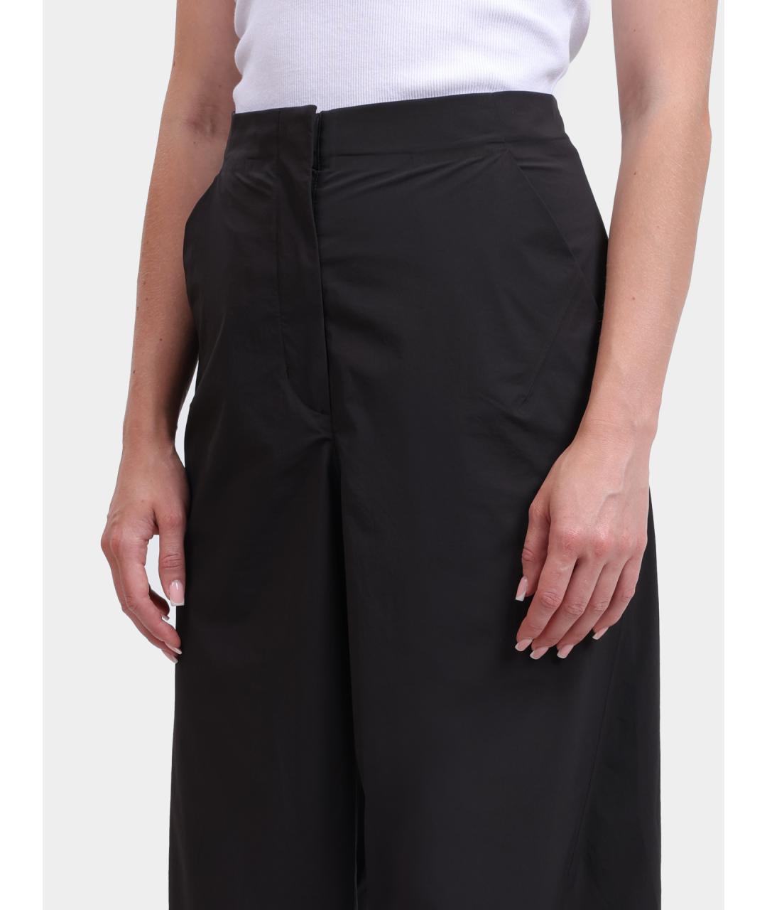 HERNO Черные прямые брюки, фото 3